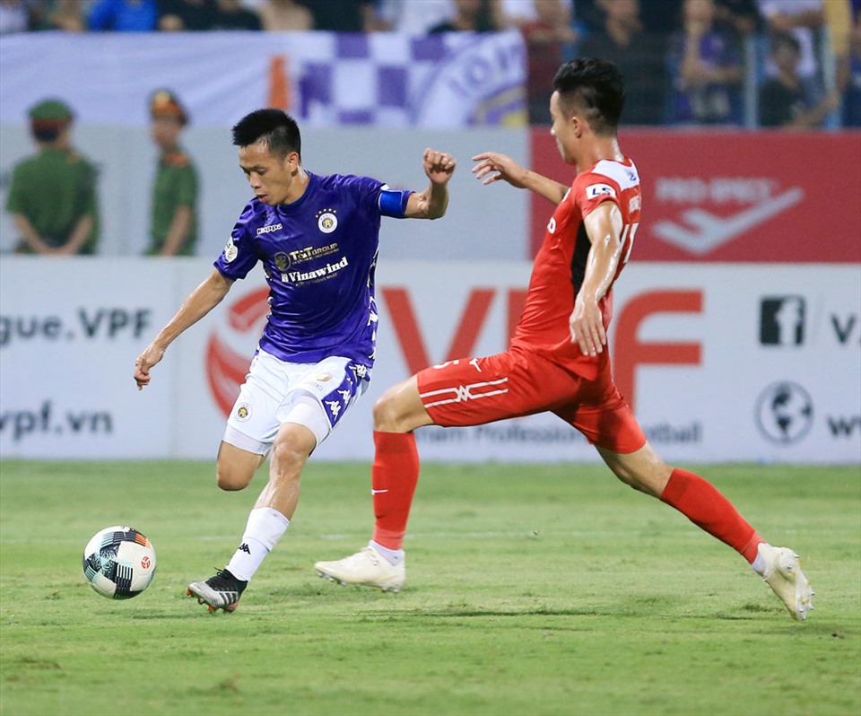 Văn Quyết và đồng đội đang quyết tâm trong cuộc đua vô địch V.League 2020. Ảnh: VPF
