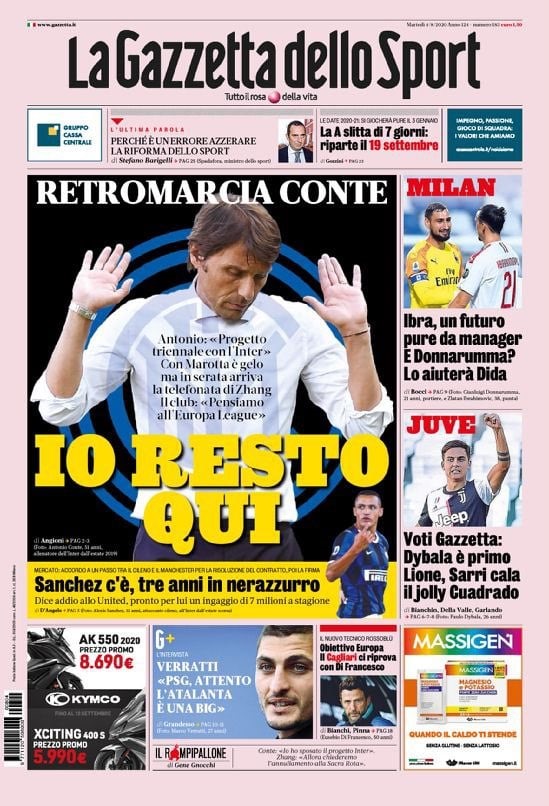 Conte Ảnh: Gazzetta dello Sport