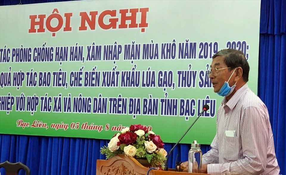 Ông Hồ Quang Cua, đồng sở hữu gạo ST25 sẽ phát triển gạo thơm ST tại vùng lúa tôm Bạc Liêu và Bán đảo Cà Mau (ảnh Nhật Hồ)