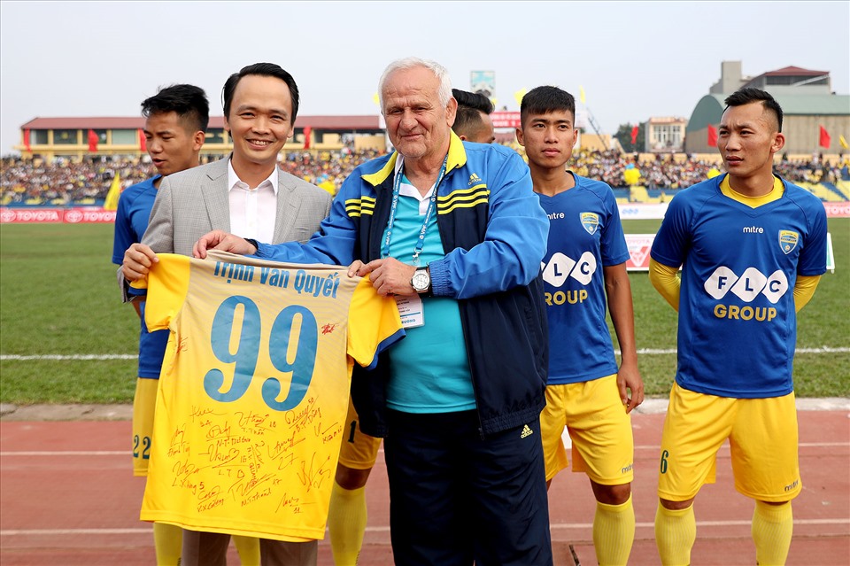 Bầu Quyết từng gắn bó với Thanh Hoá. Ảnh: H.A