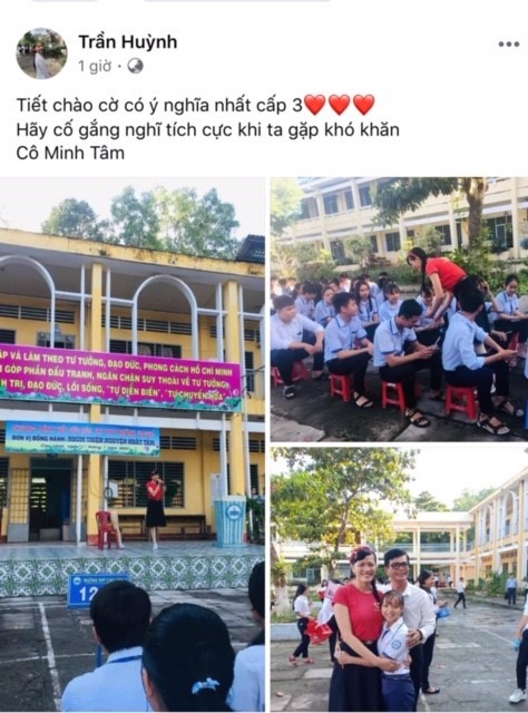 Học sinh rất phấn khích khi tham gia trò chuyện với cô Tâm. Ảnh: PK
