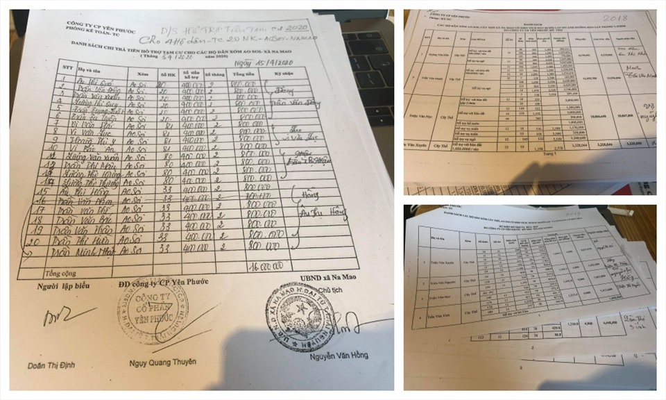 Công ty Yên Phước bồi thường cho các hộ dân thiệt hại về hoa màu.