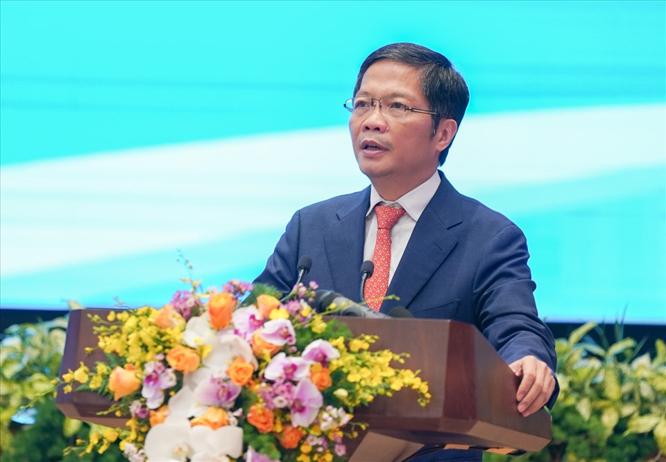 Bộ trưởng Bộ Công Thương Trần Tuấn Anh tại Hội nghị. Ảnh: VGP/Nguyễn Hiếu