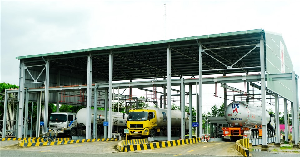 Trạm nạp gas Thị Vải trong khuôn viên Kho Cảng PV GAS Vũng Tàu. Ảnh: PV GAS