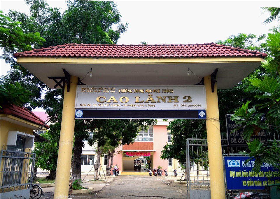 Trường THPT Cao Lãnh 2. Ảnh: T.M