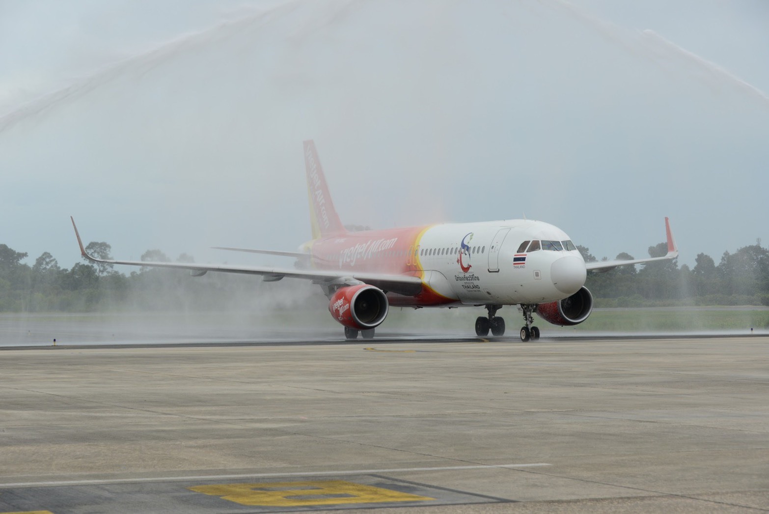 Chuyến bay khai trương từ Băng Cốc (sân bay Suvarnabhumi) đến Nakhon Si Thammarat, trung tâm hành chính phía Nam và một trong những thành phố lâu đời nhất Thái Lan. Ảnh TT