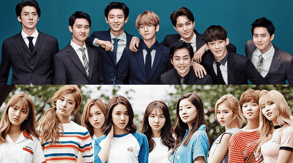EXO - TWICE. Ảnh: Poster