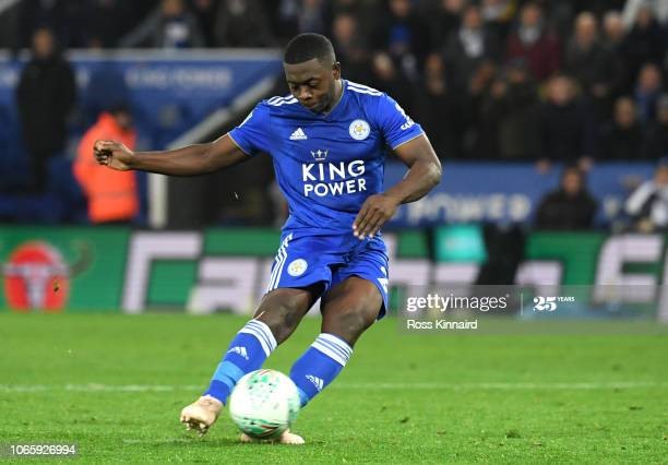 Nampalys Mendy (28 tuổi, giá thị trường 5,5 triệu euro): Tiền đạo này khoác áo Leicester City mùa qua và trở thành cầu thủ tự do từ ngày 1.8. Với mức giá không quá cao, Mendy nhiều khả năng sẽ sớm tìm được bến đỗ mới. Ảnh: Getty.