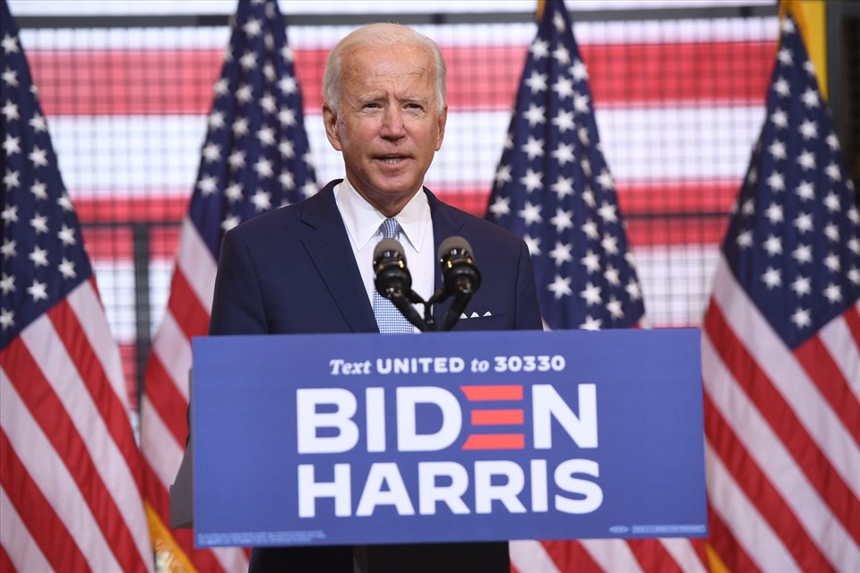 Ông Joe Biden phát biểu ở Pittsburgh hôm 31.8. Ảnh: AFP