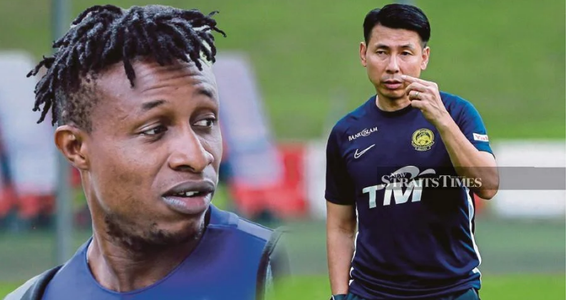 Cầu thủ gốc Gambia đang là chân sút tốt nhất của huấn luyện viên Tan Cheng Hoe ở tuyển Malaysia. Ảnh: NST