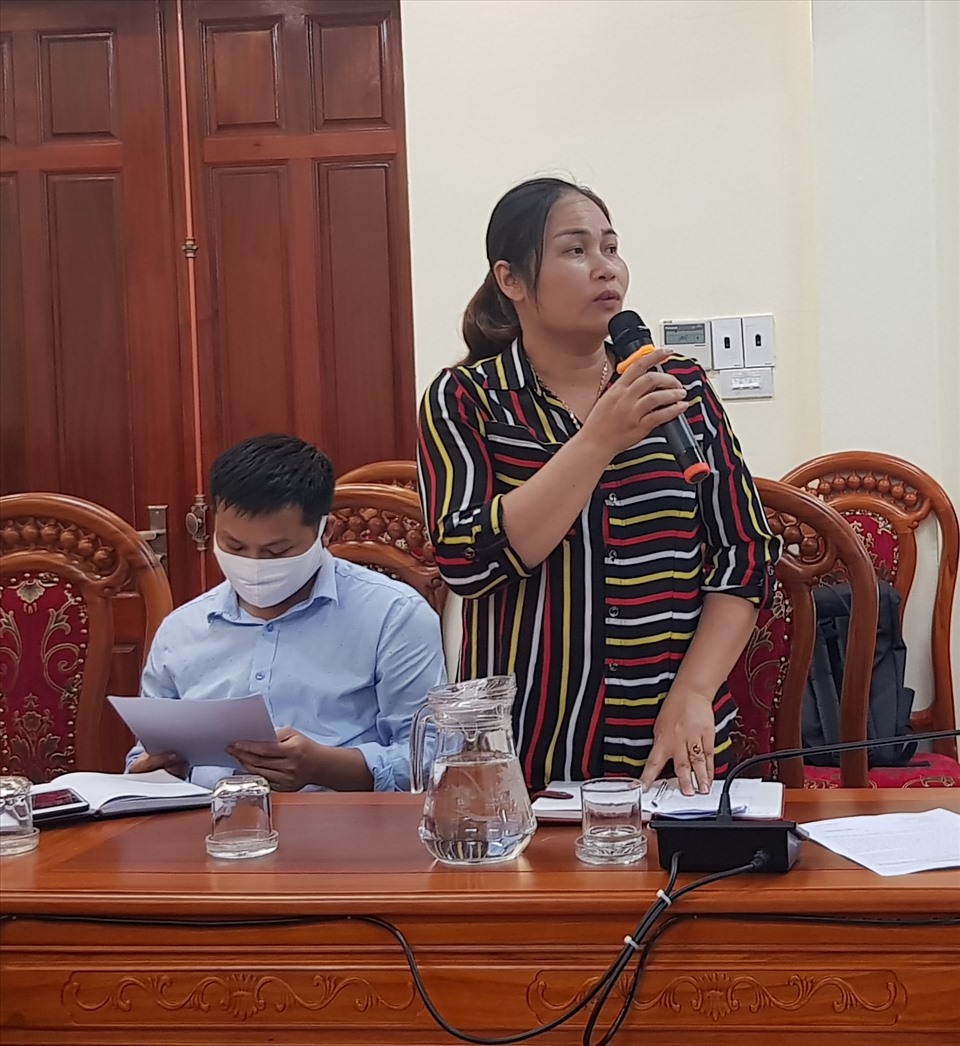 Đại diện NLĐ nêu kiến nghị. Ảnh: NT