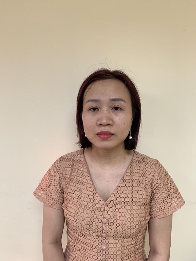 Đối tượng Hoàng Thị Kim Thư. Ảnh Bộ CA