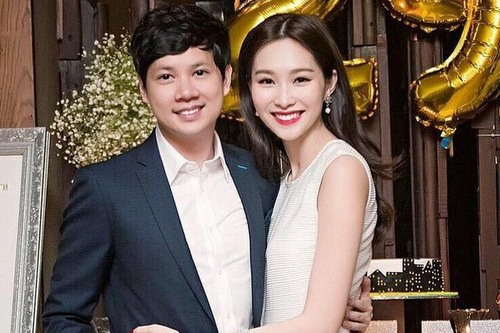 Hoa hậu Đặng Thu Thảo và ông xã doanh nhân. Ảnh: NSCC