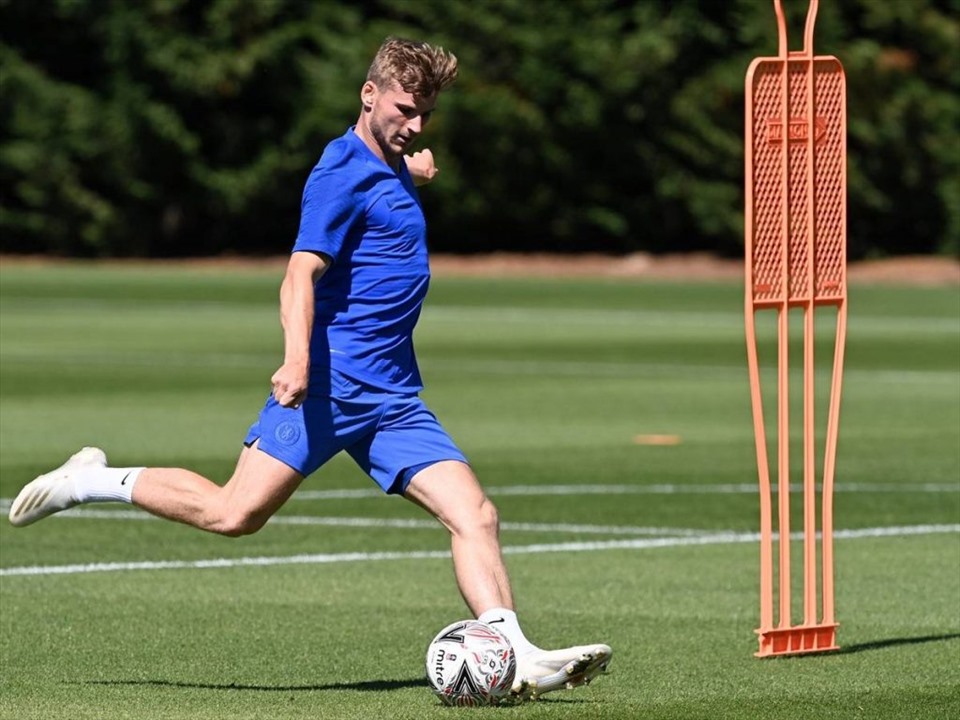Timo Werner sẽ là “ngựa ô” trong cuộc chiến giành Chiếc giày vàng Premier League mùa giải 2020-21? Ảnh: Chelsea