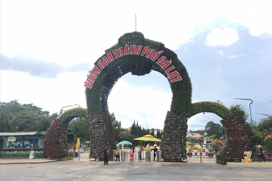 Vườn hoa TP Đà Lạt (Lâm Đồng) là điểm du lịch thu hút nhiều du khách đến check-in ở xứ sở sương mù. Ảnh: H.Đ
