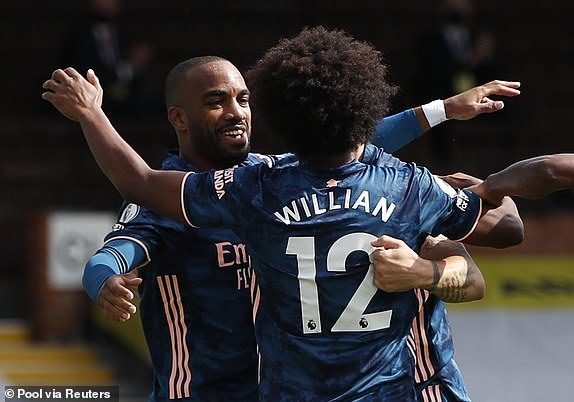 đã mở tỉ số trong chiến thắng 3-0 trước Fulham. Ảnh: Getty