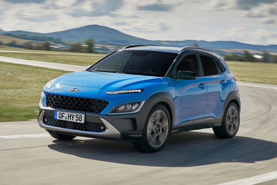 Hyundai Kona 2021 với thiết kế phần đèn trước hoàn toàn khác biệt. Ảnh: Hyundai.
