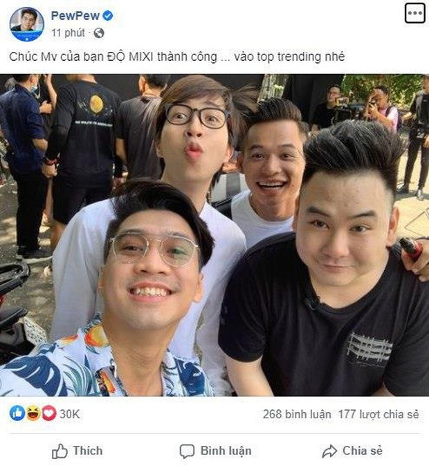 Dàn người nổi tiếng tham gia MV Độ Mixi. Ảnh: Chụp màn hình