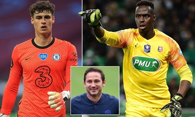 Lampard chưa thể đưa Mendy về thay thế Kepa. Ảnh: Daily Mail