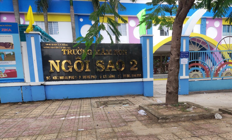 Trường mầm non Ngôi Sao 2 ở phường Hưng Phú, quận Cái Răng. Ảnh: Thành Nhân.