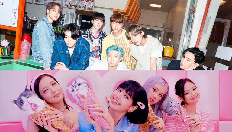 BTS, Blackpink. Ảnh: Cắt clip