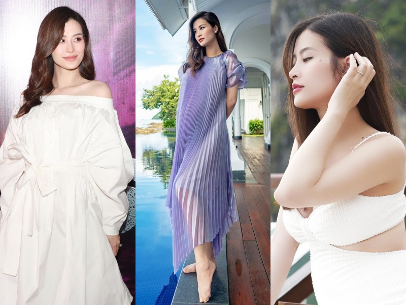 Các thiết kế váy suông không kén dáng mang lại sự nữ tính cho Đông Nhi (Ảnh: Chụp màn hình).