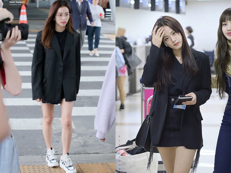 Jisoo trẻ trung với mốt giấu quần (Ảnh: Chụp màn hình).