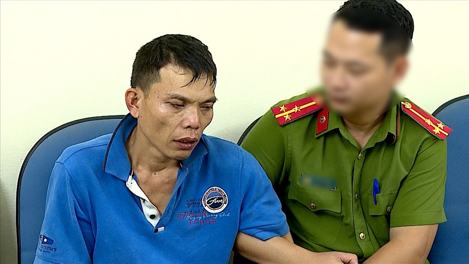 Hung thủ sát hại công an viên ở Sơn La khai nhận hành vi phạm tội. Ảnh: Công an cung cấp