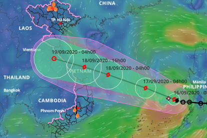 Đường đi của bão số 5 - cơn bão mạnh nhất từ đầu năm 2020 như thế nào? | Lao Động Online | LAODONG.VN - Tin tức mới nhất 24h