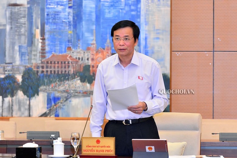 Tổng Thư ký Quốc hội, Chủ nhiệm Văn phòng Quốc hội Nguyễn Hạnh Phúc. Ảnh Quochoi.vn
