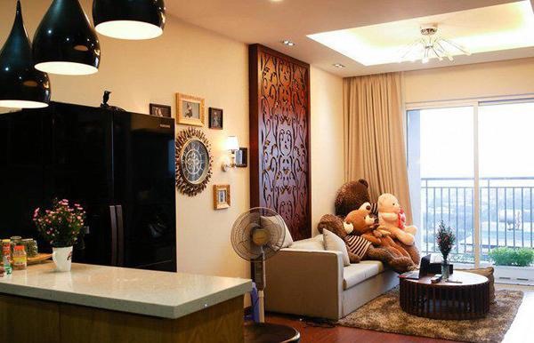 Phòng khách chung cư Hương Tràm. Ảnh: NSCC