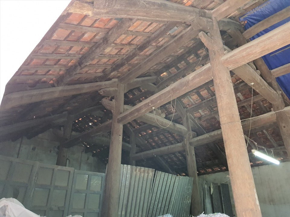 Bên trong phế tích Văn miếu Nghệ An. Ảnh: Quang Đại