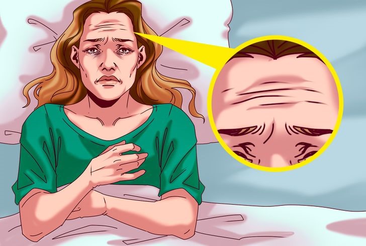 Thiếu ngủ dẫn đến da bị mất nước, bị khô. Đó là điều kiện thuận lợi để các nếp nhăn phát triển