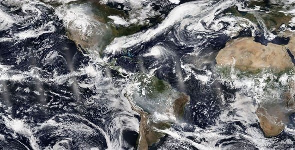 Bản đồ gió và bụi. Ảnh: EARTH.NULLSCHOOL.NET
