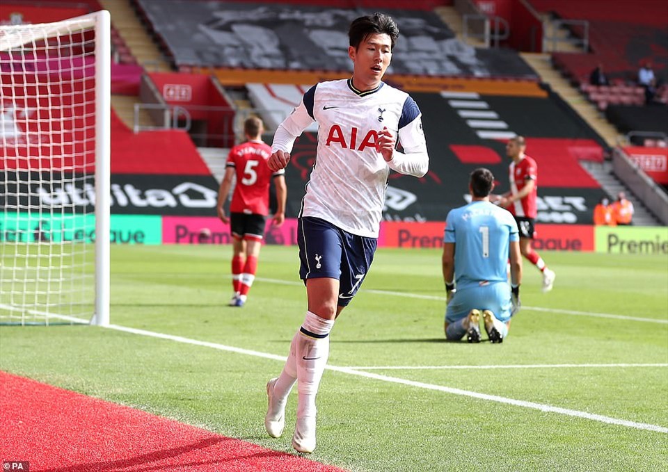 Màn trình diễn siêu hạng của Son Heung-min. Ảnh: Pool, Getty.