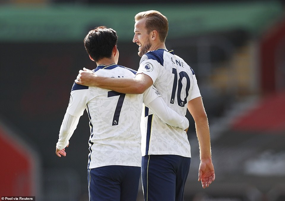 Bộ đôi hủy diệt của Tottenham. Ảnh: Getty.