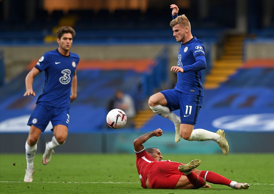 Werner mang về 2 quả 11m cho Chelsea ở 2 trận đấu. Ảnh: Getty Images