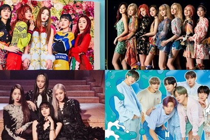 Blackpink, BTS, Red Velvet, TWICE. Ảnh: Cắt clip