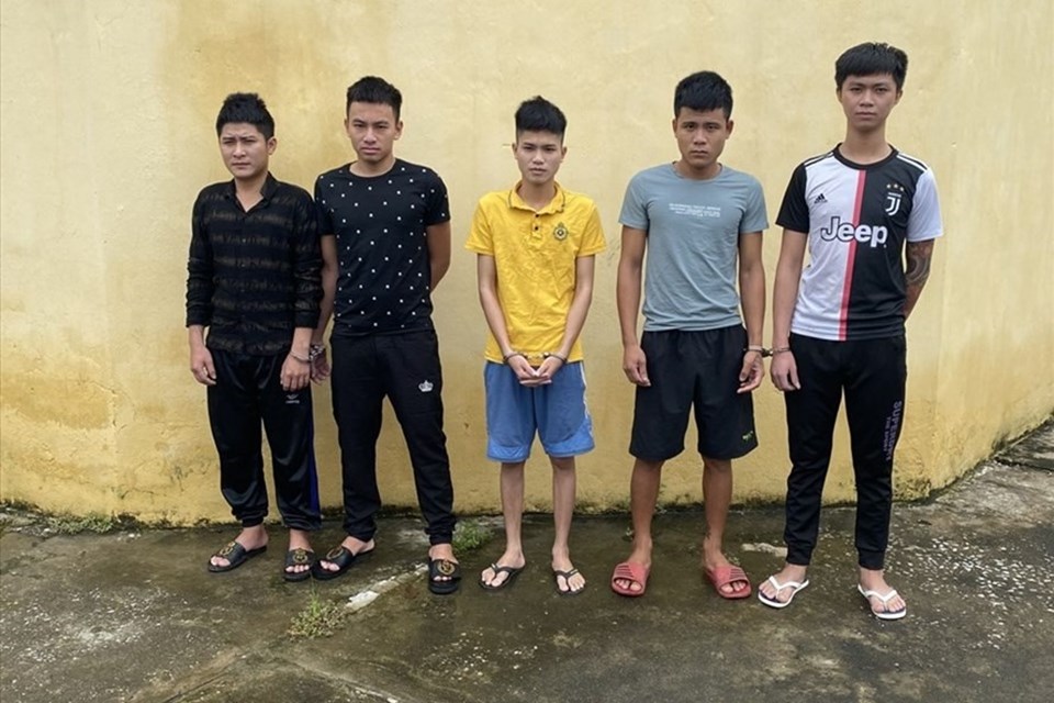 Nhóm đối tượng gây rối ở Thanh Hóa bị bắt tạm giam. Ảnh: CATH Nhóm đối tượng gây rối ở Thanh Hóa bị bắt tạm giam. Ảnh: CATH