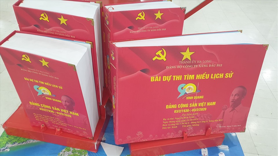 Nhiều bài dự thị thể hiện ý tưởng, sự sáng tạo và sự kỳ công của người tham gia dự thi. Ảnh: Nguyễn Hùng