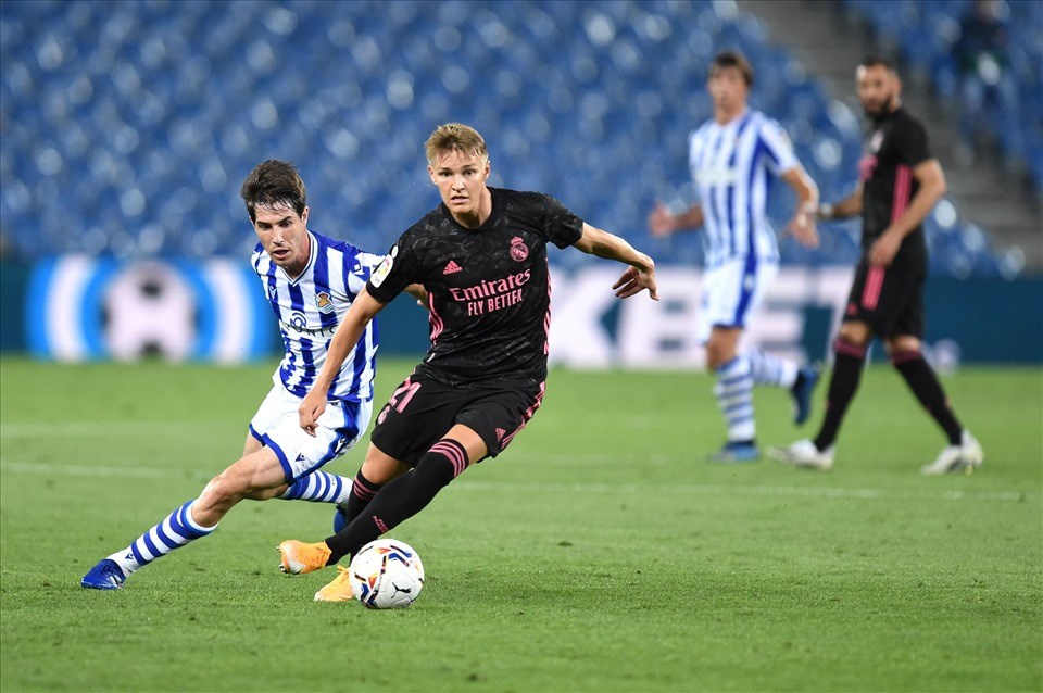 Martin Odegaard và cácthành viên của Real Madrid được xác nhận là không nhiễm COVID-19. Ảnh: Getty Images Martin Odegaard và cácthành viên của Real Madrid được xác nhận là không nhiễm COVID-19. Ảnh: Getty Images