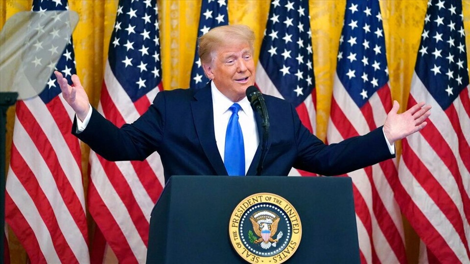 Hội Cựu chiến binh Vịnh Con Lợn đã ủng hộ ông Donald Trump trong cuộc bầu cử Tổng thống Mỹ năm 2016 và 2020. Ảnh: AP.