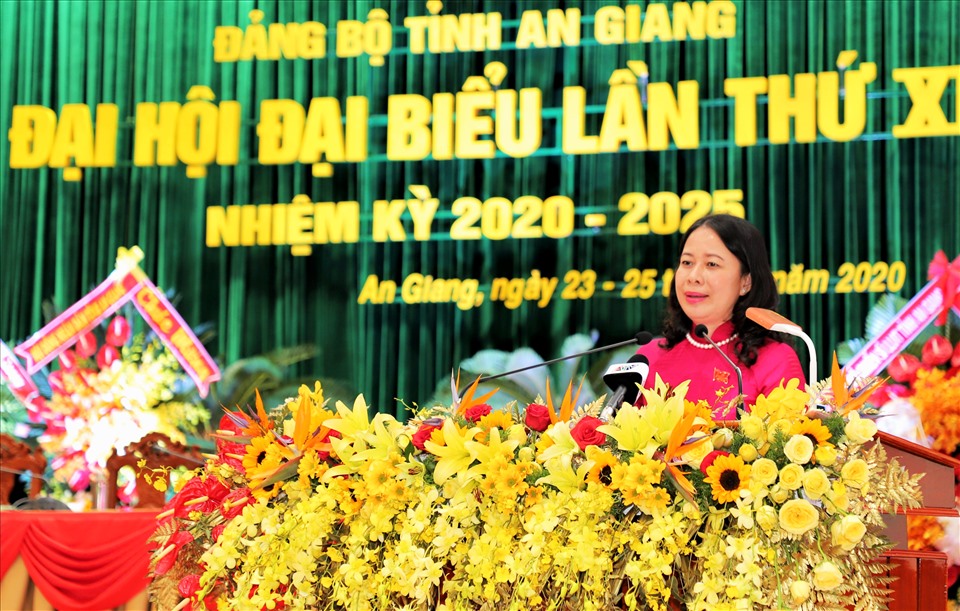 Bí thư Tỉnh ủy An Giang Võ Thị Ánh Xuân. Ảnh: Lục Tùng