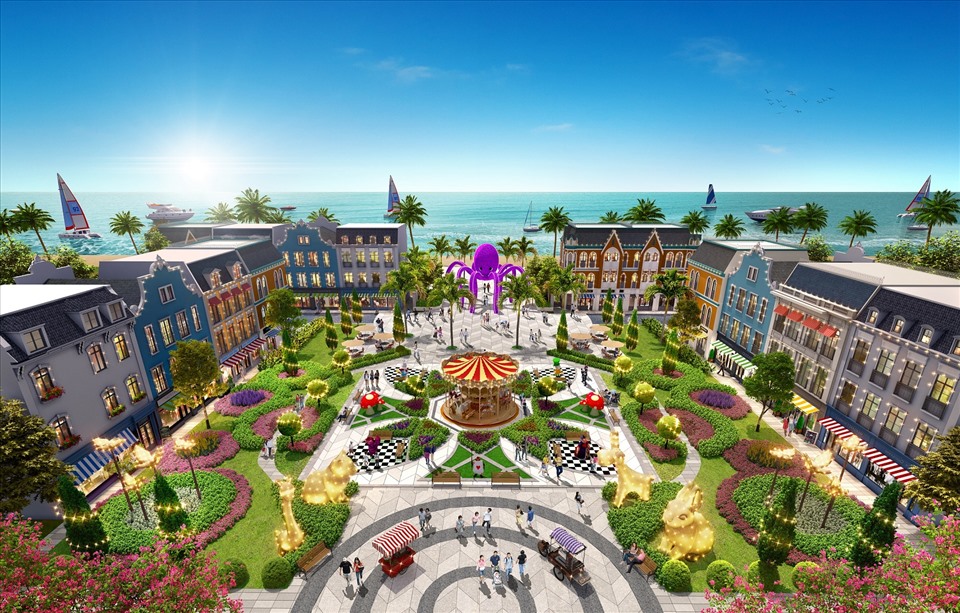 Quy hoạch bài bản và thiết kế độc đáo là những điểm cộng của shophouse biển Wonderland.