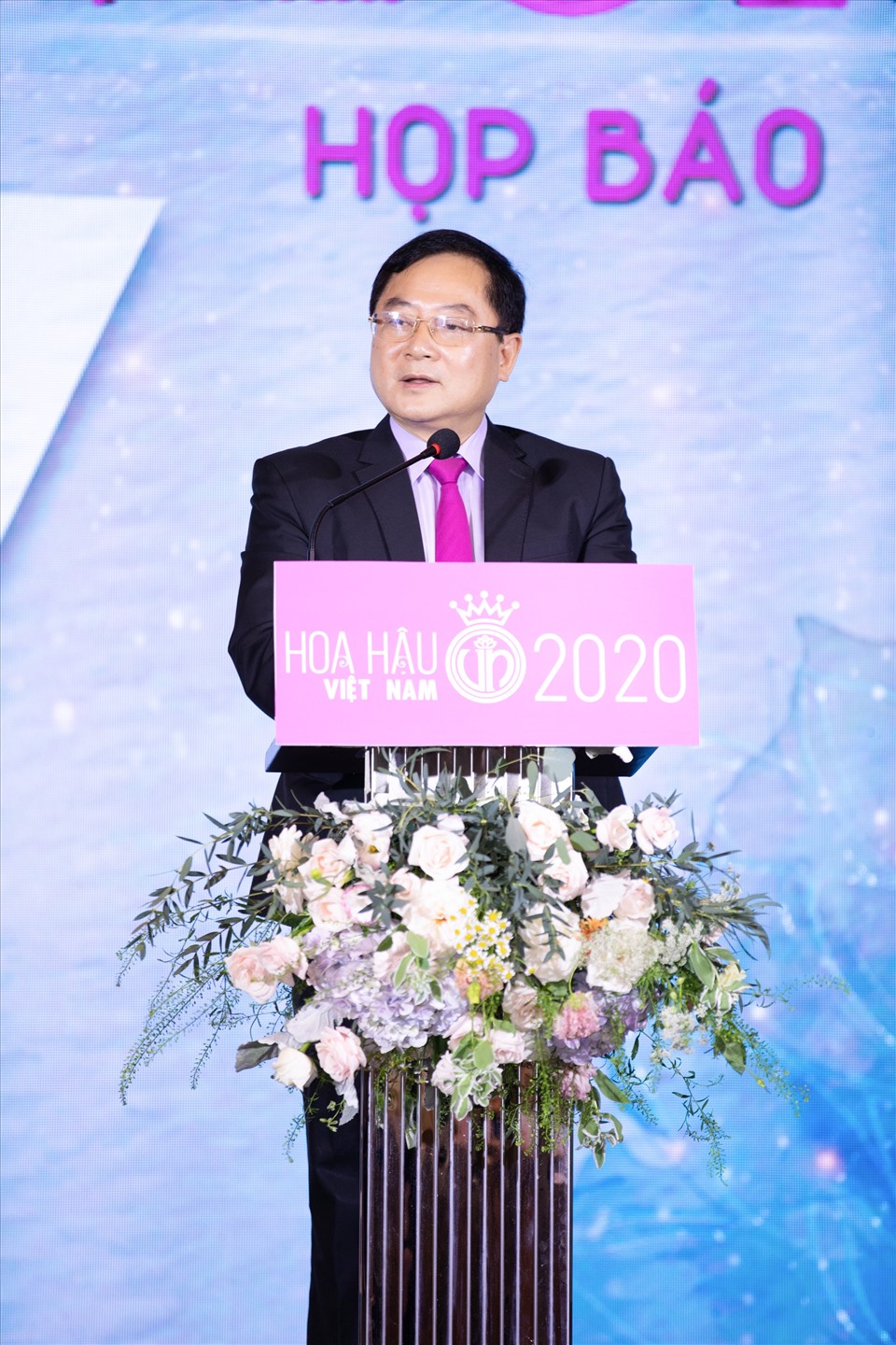 Nhà báo Lê Xuân Sơn - Trưởng ban tổ chức cuộc thi Hoa hậu Việt Nam 2020. Ảnh: SV