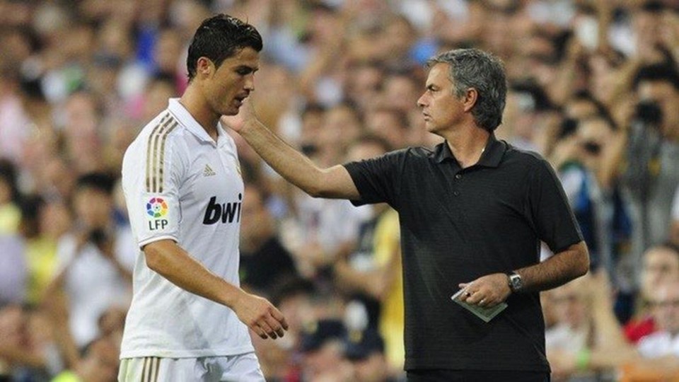 Mourinho từng dẫn dắt Ronaldo tại Real Madrid. Ảnh Getty Mourinho từng dẫn dắt Ronaldo tại Real Madrid. Ảnh Getty