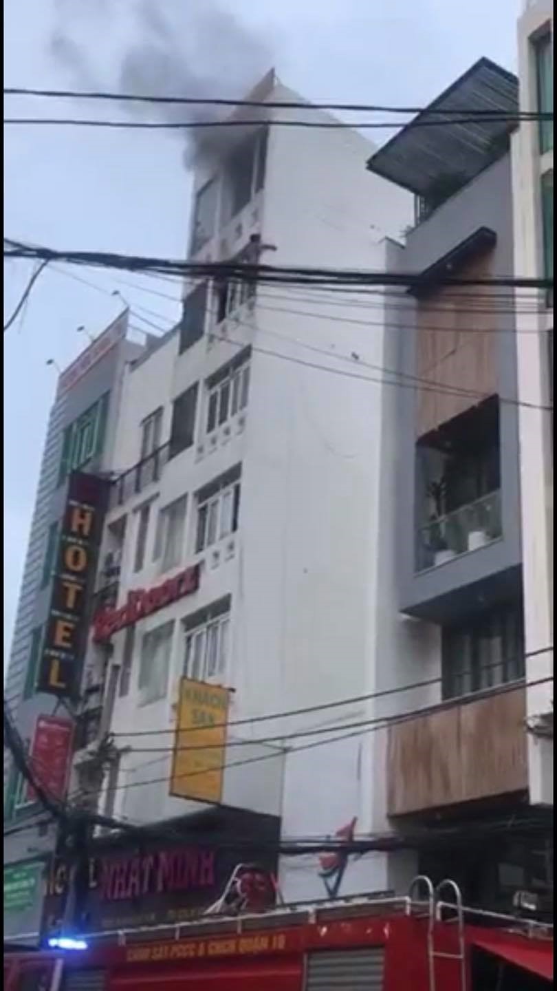 Thời điểm xảy ra vụ cháy. Ảnh: My My