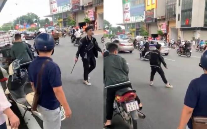 Nam thanh niên 17 tuổi trong vụ va chạm giao thông. Ảnh: Cắt từ clip.