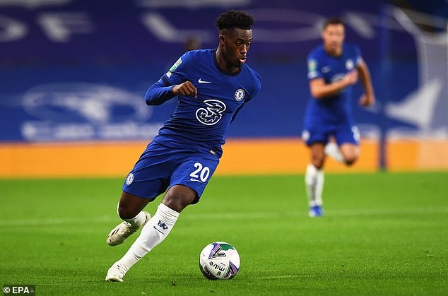 Callum Hudson-Odoi tài năng nhưng vị trí chạy cánh ở Chelsea đã đủ. Ảnh: EPA