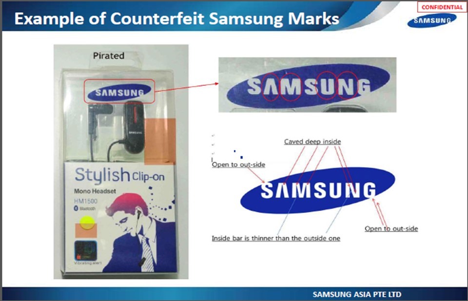 Hàng nghìn linh kiện điện thoại tại cửa hàng ALO vi phạm nhãn hiệu Samsung và Aple. Nguồn: QLTT